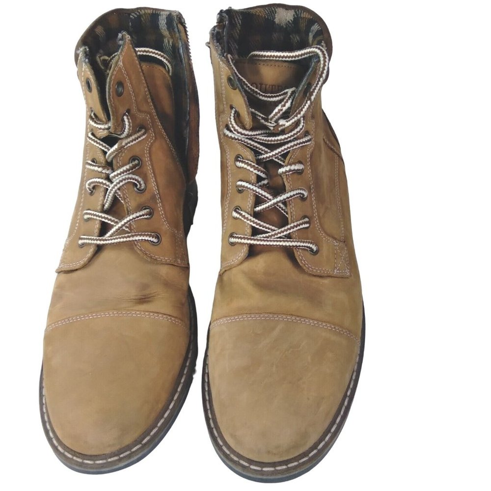 Outpost Makers LEATHER MEN'S BOOTS SZ. 12-excellent condition,‎ camping o…